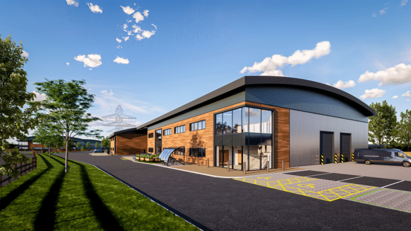 CGI of Employment Area A at The Steadings