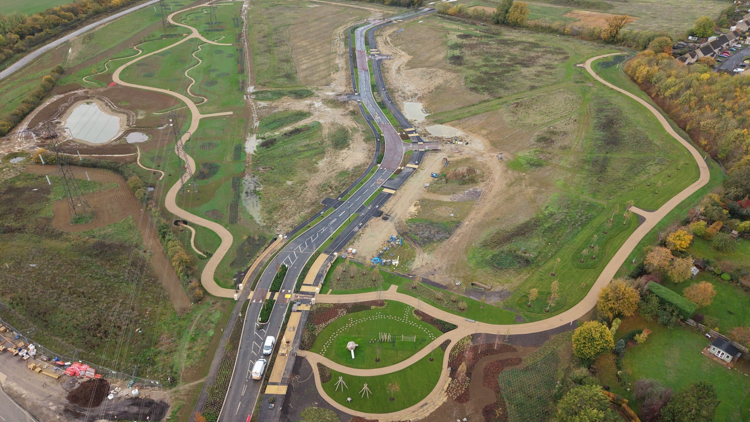 Areas 2A, 2C and 2B of The Steadings.